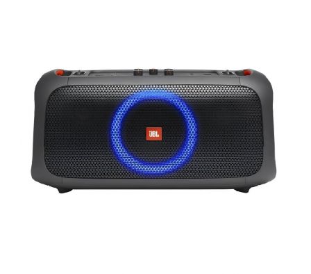 SPEAKER JBL PARTYBOX ON-THE-GO ESSENTIAL CON MICROFONO 100W RMS IPX4- PRETO 