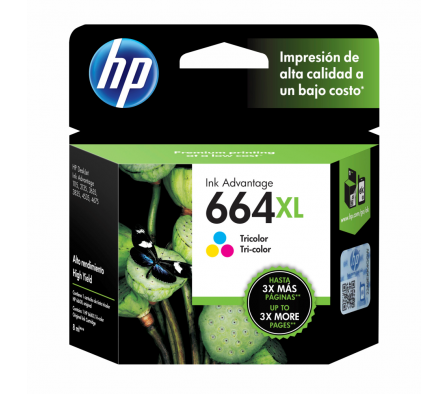Cartucho HP 664XL Color