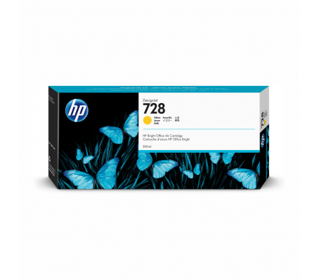 CARTUCHO DE TINTA HP 728 300-ML AMARILLO (Entrega en 24 Hs.)